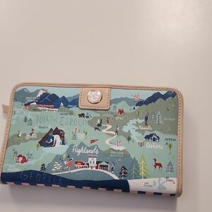 Spartina 449 Blue Ridge Mountains Snap Wallet ~ like new